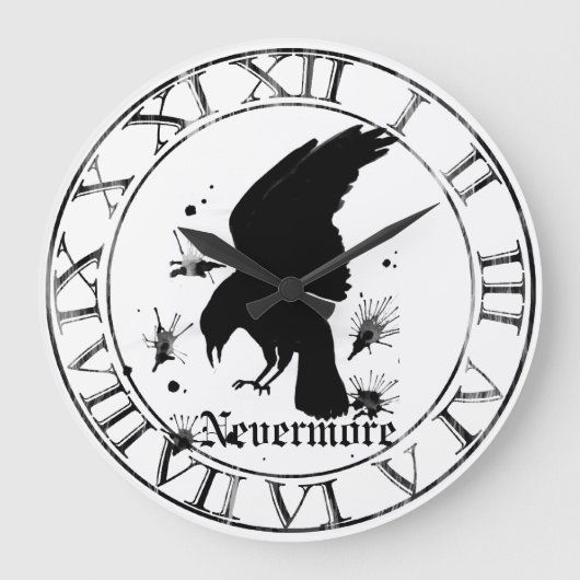 Raven Nevermore Grote Klok (Voorkant)