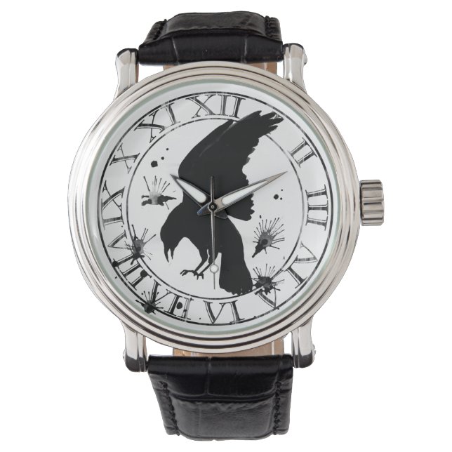 Raven Nevermore Horloge (Voorkant)
