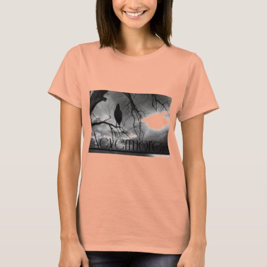 Raven - Nevermore Sunbeams & Tree B&W T-shirt (Voorkant)