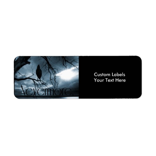 Raven - Nevermore Sunbeams & Tree Blue Etiket (Voorkant)