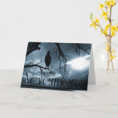 Raven - Nevermore Sunbeams & Tree Blue Kaart (Gele Bloem)