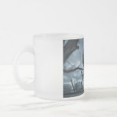 Raven - Nevermore Sunbeams & Tree Blue Matglas Koffiemok (Links)