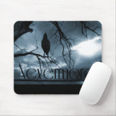Raven - Nevermore Sunbeams & Tree Blue Muismat (Met muis)