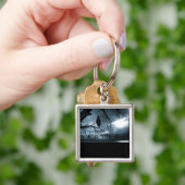 Raven - Nevermore Sunbeams & Tree Blue Sleutelhanger (Hand)