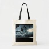 Raven - Nevermore Sunbeams & Tree Blue Tote Bag (Voorkant)