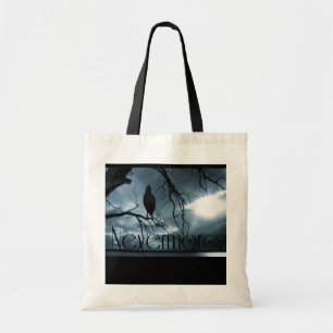 Raven - Nevermore Sunbeams & Tree Blue Tote Bag