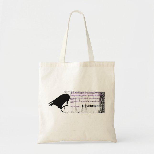 Raven- Nevermore Tote Bag (Voorkant)