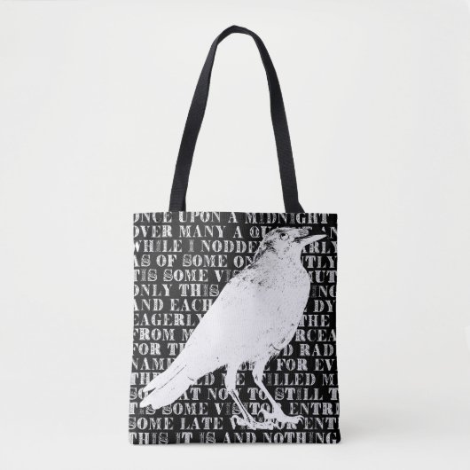 Raven Nooit Meer Tote Bag (Voorkant)