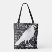 Raven Nooit Meer Tote Bag (Achterkant)