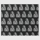 Raven Occult Medieval Plague Doctor Cadeaupapier (Vlak)