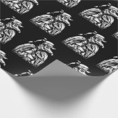 Raven Occult Medieval Plague Doctor Cadeaupapier (Hoek)