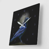 Raven of Crow Magic Gothic Clock Vierkante Klok (Hoek)