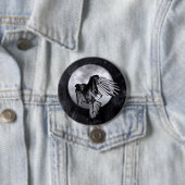 Raven of Crow Ronde Button 7,6 Cm (In situ)