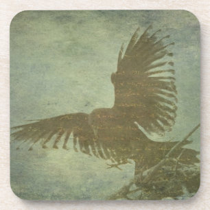 Raven of Poe's Poetry Bier Onderzetter