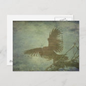 Raven of Poe's Poetry Briefkaart (Voorkant / Achterkant)