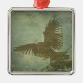 Raven of Poe's Poetry Metalen Ornament (Voorkant)