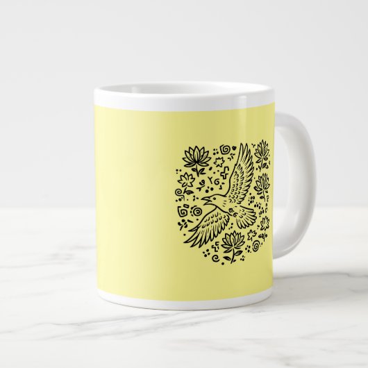 Raven of Transformation Grote Koffiekop (Voorkant rechts)