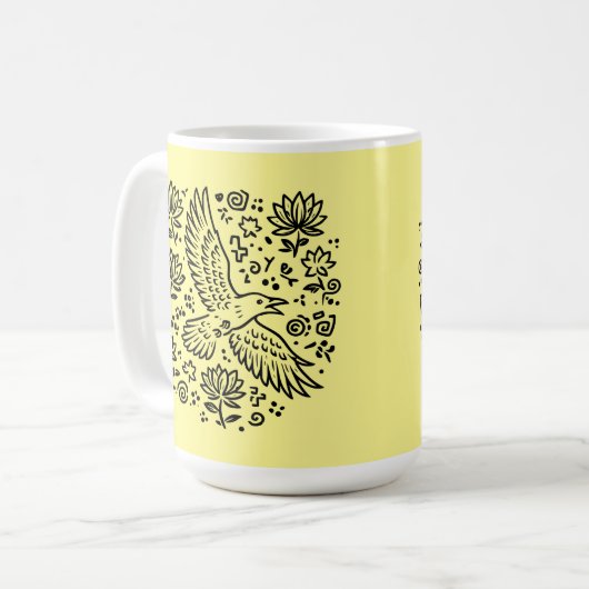 Raven of Transformation Koffiemok (Voorkant links)