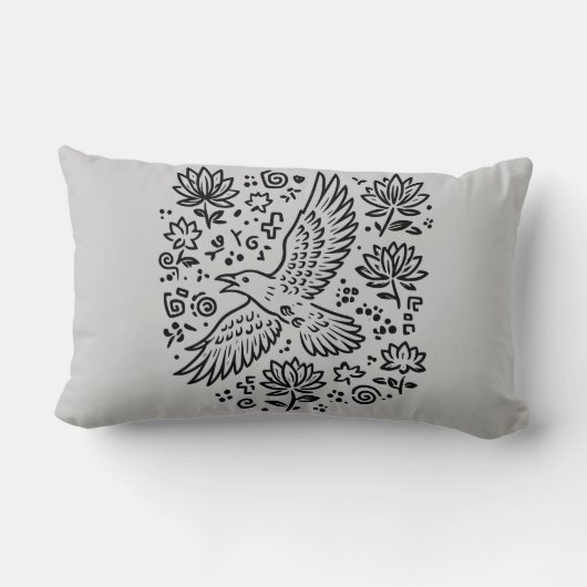 Raven of Transformation Kussen (Achterkant)