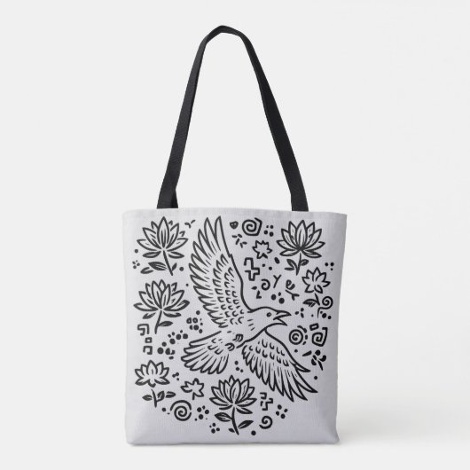 Raven of Transformation Tote Bag (Achterkant)