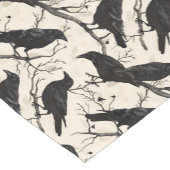 Raven on Branches Halloween crows Korte Tafelloper (Hoek)