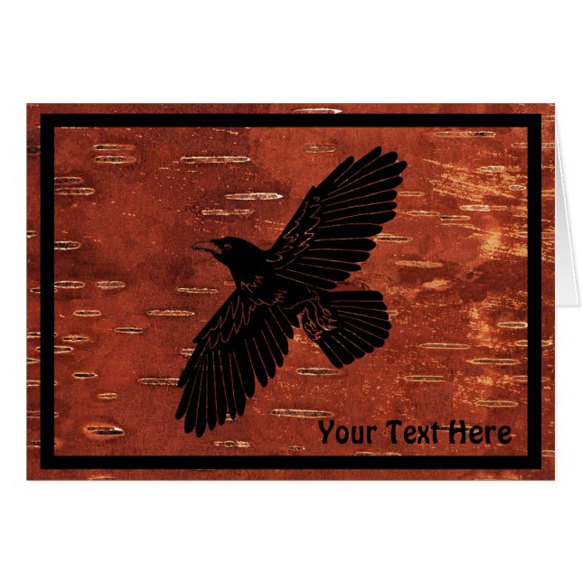 Raven on Inner Birch Bark (Voorkant Horizontaal)