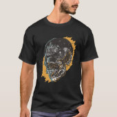 Raven on Skull Illustration T-shirt (Voorkant)