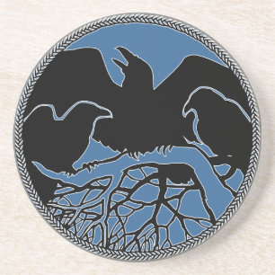 Raven Onderzetter Raven Gift Raven & Crow Art Deco