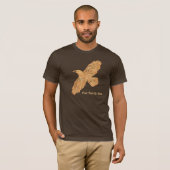 Raven op Brown T-shirt (Voorkant volledig)