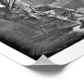 Raven op Bust Edgar Allan Poe Dore Illustratie Poster (Hoek)