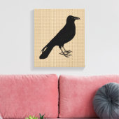 Raven op Canvas Afdruk (Insitu (Woonkamer))