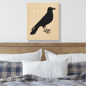 Raven op Canvas Afdruk (Insitu (Slaapkamer))