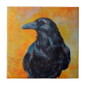 Raven op Canvas Tegeltje (Voorkant)