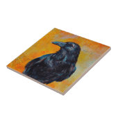 Raven op Canvas Tegeltje (Zijkant)
