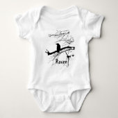 Raven op de Bodysuit Baby (Voorkant)
