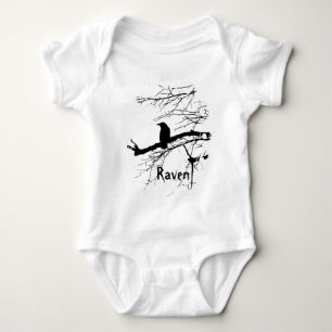 Raven op de Bodysuit Baby