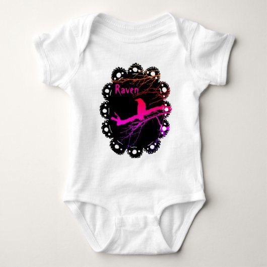 Raven op de Bodysuit Baby (Voorkant)
