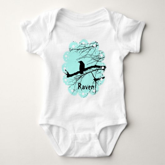Raven op de Bodysuit Baby (Voorkant)