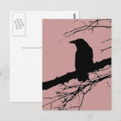 Raven op de boom briefkaart (Voorkant / Achterkant)