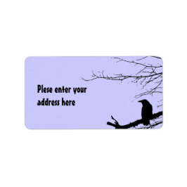 Raven op de boom etiket