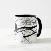 Raven op de boom mok (Voorkant rechts)