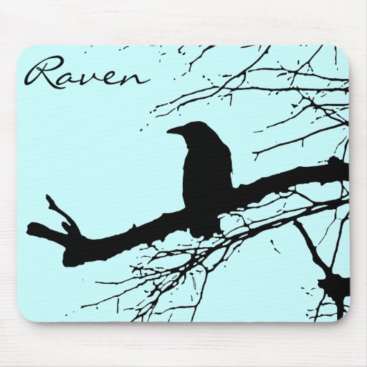 Raven op de boom muismat (Voorkant)