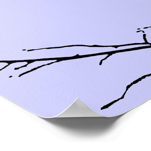 Raven op de boom poster (Hoek)