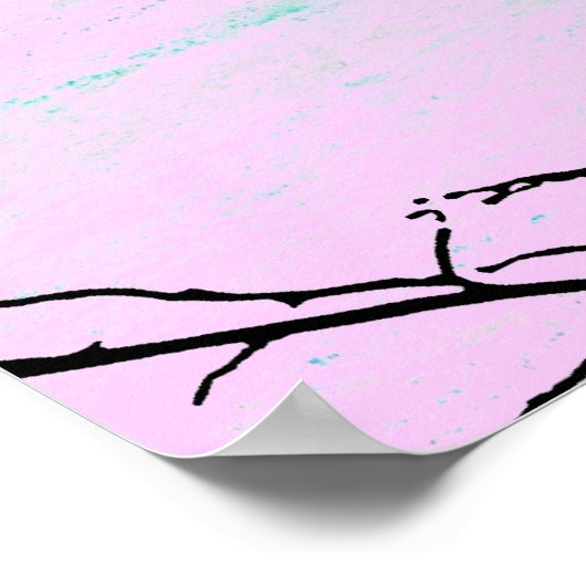 Raven op de boom poster (Hoek)