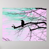 Raven op de boom poster (Voorkant)