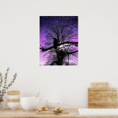 Raven op de boom poster (Keuken)