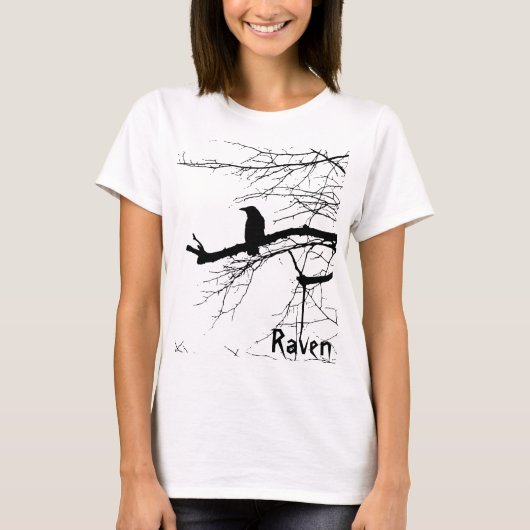 Raven op de boom t-shirt (Voorkant)