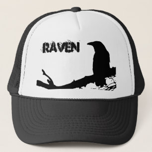 Raven op de boom trucker pet