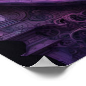 Raven op de klok Waterverf Poster (Hoek)