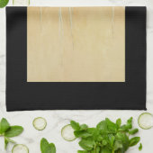 Raven op een boomtak winterse  illustratie theedoek (Gevouwen)